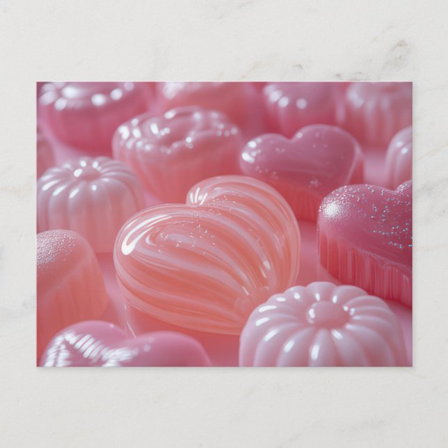 Sweet pink candy postcard (Front)
