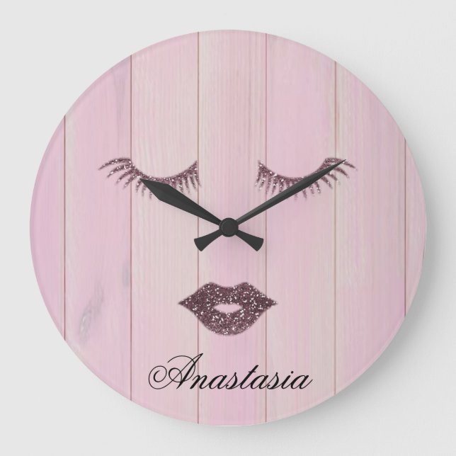 Sweet Pink Coll  Large Clock (Front)