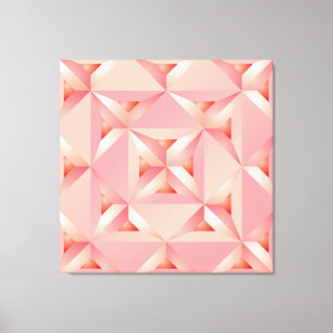 Sweet Pink Creamy Lattice over Strawberry Filling Canvas Print