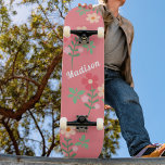 Sweet Pink Daisy Bouquet Retro Pattern Skateboard<br><div class="desc">Sweet Pink Daisy Bouquet Retro Pattern Skateboard. Cute playful design,  sweet pink and feminine colours by Dreaming Cocoon. Personalise this skateboard deck as a wonderful gift for a girl who loves flowers and skateboarding.</div>