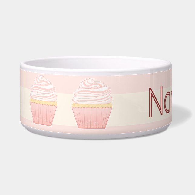 Sweet Pink Elegant Cupcake (Left)