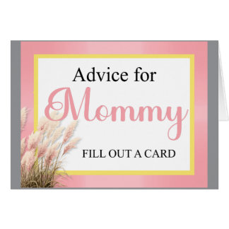 Sweet Pink Elephant - Peanut Smiles Advice Card