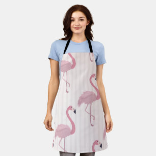 Sweet  Pink Flamingo  Apron