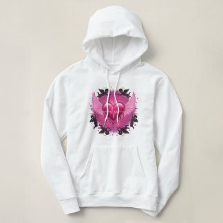 Sweet Pink Heart Wings Hoodie 💖✨