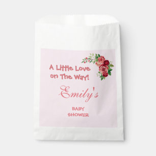 Sweet Pink Teddy Bear Baby Shower Favour Bags