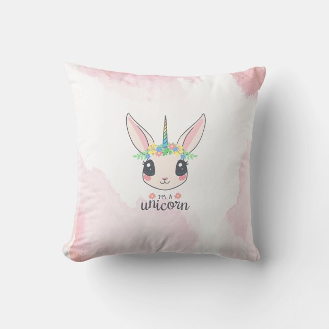 Sweet Pink Unicorn Cushion (Front)