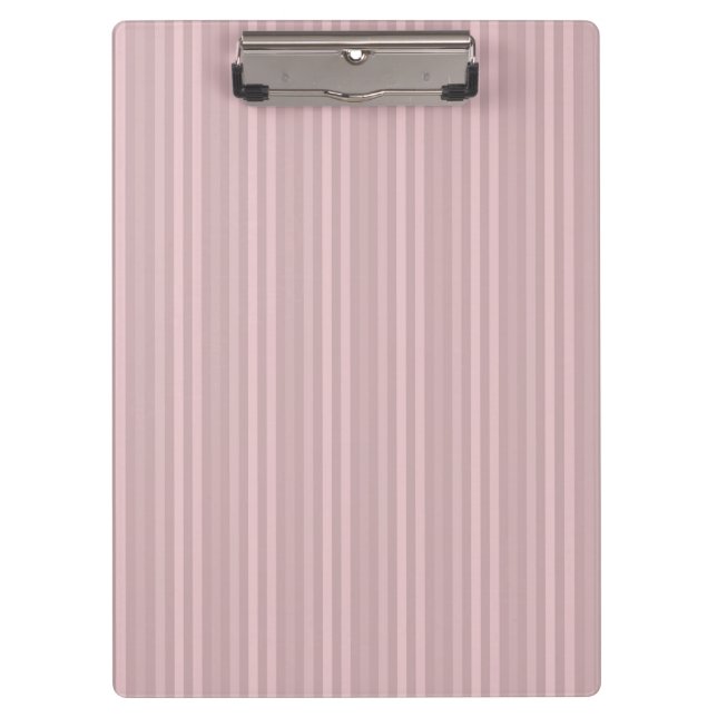 Sweet Pink Vertical Stripes Pattern Clipboard (Front)