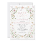 Sweet Pink Windflower Baby in Bloom Girl Shower