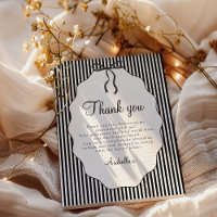 Sweet Pinstriped Black Bow Graduation