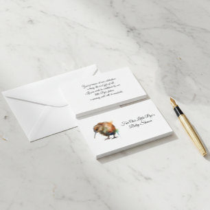 Sweet Pipi Kiwi, custom Enclosure Card