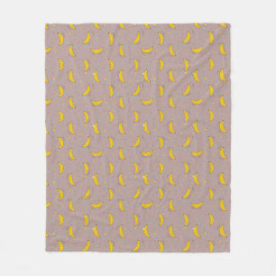 Sweet & Playful Banana Dream Pattern Fleece Blanket