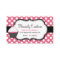 Sweet Polka Dot and Cupcake Bakery Business Card
