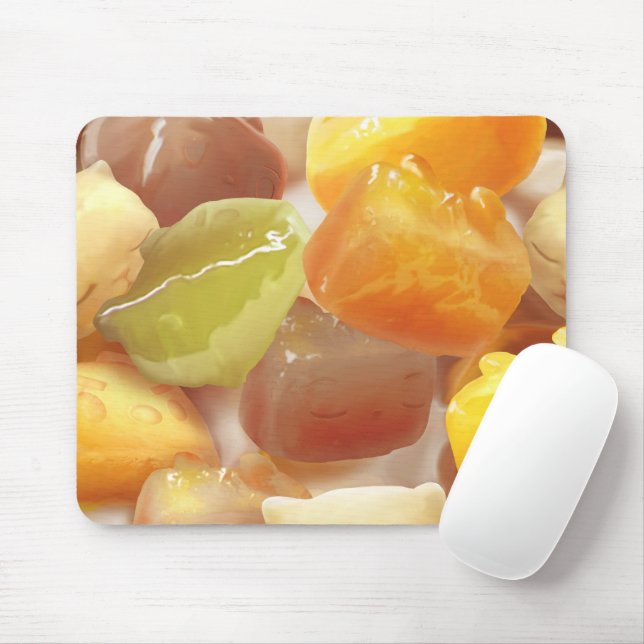Sweet Potato and Taro Ball Dessert Mouse Pad (With Mouse)