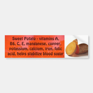 Sweet Potato bumper sticker