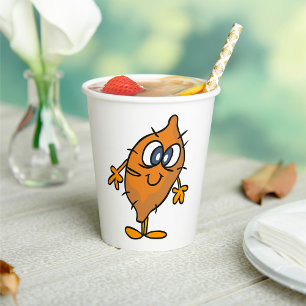 Sweet Potato Character Happy Yam Kawaii Paper Cups