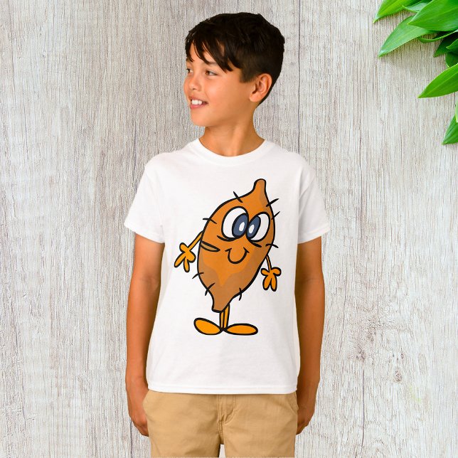 Sweet Potato Character Happy Yam Kawaii T-Shirt (Creator Uploaded)