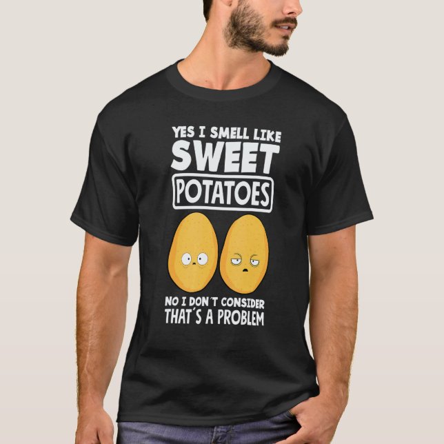 Sweet Potato Funny Vegan Potato T-Shirt (Front)