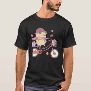 Sweet potato pug and pumpkin with bicycle T-Shirt