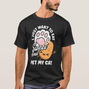 Sweet Potato Vegetable Cat Owner T-Shirt