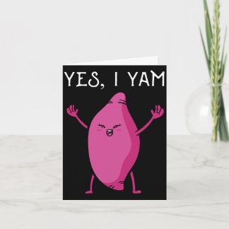 Sweet potato yam anniversary matching wedding card