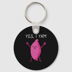 Sweet potato yam anniversary matching wedding key ring