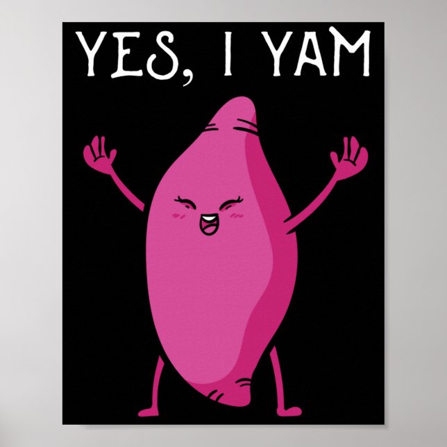 Sweet potato yam anniversary matching wedding poster (Front)