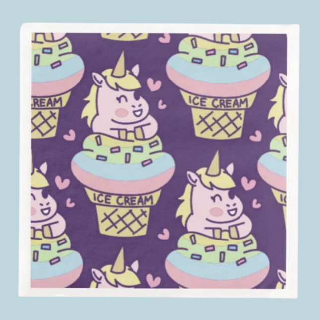 Sweet Pride Unicorn Paper Napkins (Creator Uploaded)