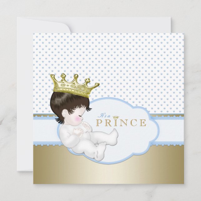 Sweet Prince Baby Shower Invitation (Front)