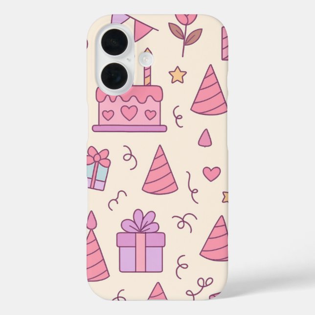 Sweet Princess Party Celebration Pattern Case-Mate iPhone Case (Back)