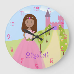 Sweet Princess Personalised Wall Clock