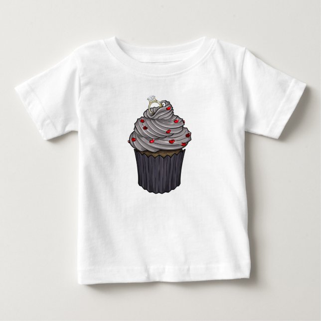 Sweet Proposal Cupcake Baby T-Shirt (Front)