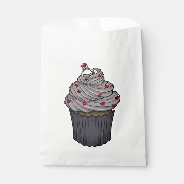 Sweet Proposal Cupcake Favour Bags (Front)