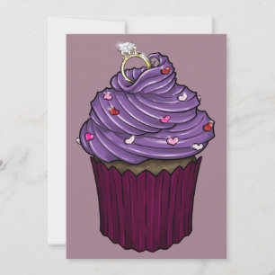 Sweet Proposal Cupcake Holiday Card