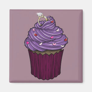 Sweet Proposal Cupcake Magnet