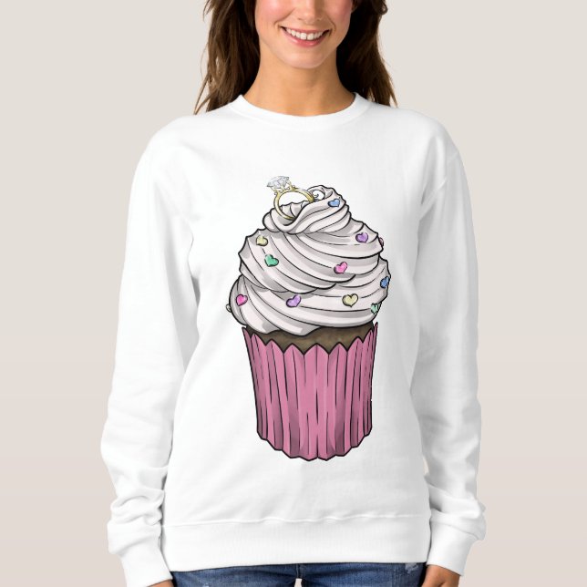 Sweet Proposal Cupcake Sweatshirt (Front)