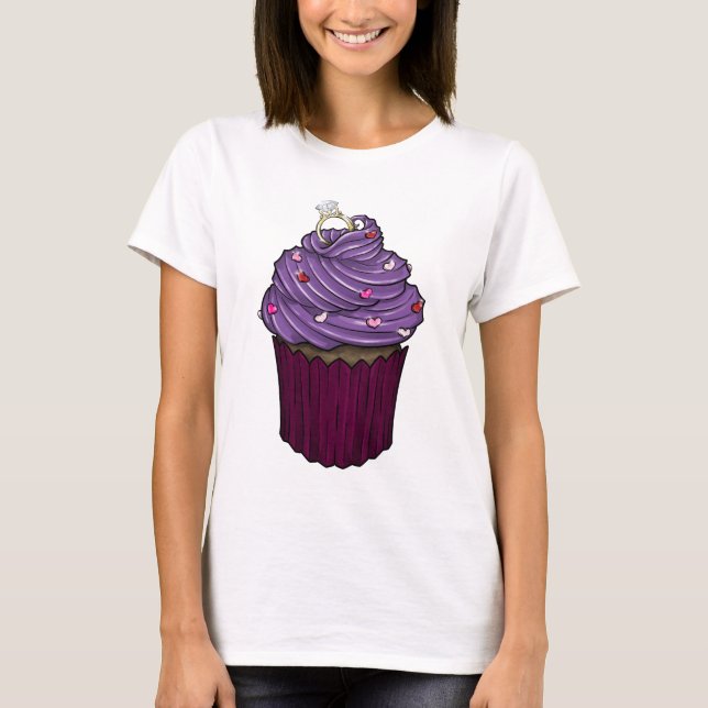Sweet Proposal Cupcake T-Shirt (Front)