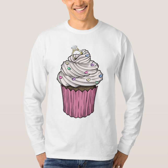 Sweet Proposal Cupcake T-Shirt (Front)