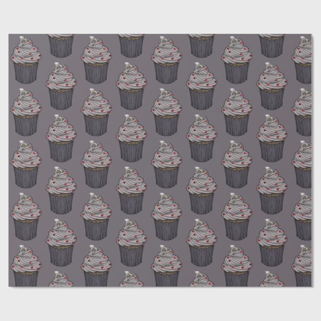 Sweet Proposal Cupcake Wrapping Paper (Flat)
