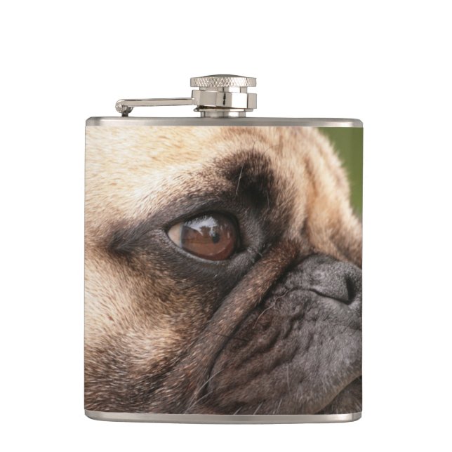 Sweet Pug Hip Flask (Front)