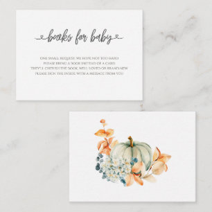 Sweet Pumpkin Books for Baby Shower Insert