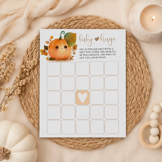 Sweet Pumpkin Fall Baby Bingo Notepad (Creator Uploaded)