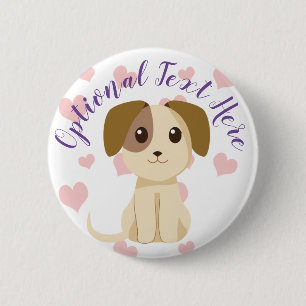 Sweet Puppy 6 Cm Round Badge