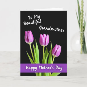 Sweet Purple Blossoms Day Card