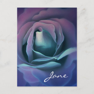 SWEET PURPLE DREAMS Rose Version 037A Postcard