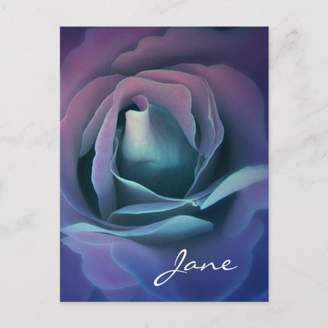 SWEET PURPLE DREAMS Rose Version 037A Postcard (Front)