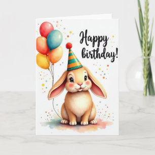 Sweet Rabbit Party Card