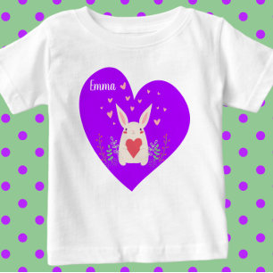 Sweet  Rabbit with Hearts T-Shirt