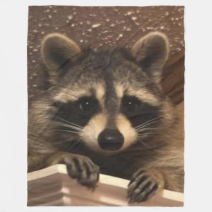SWEET RACCOON FLEECE BLANKET