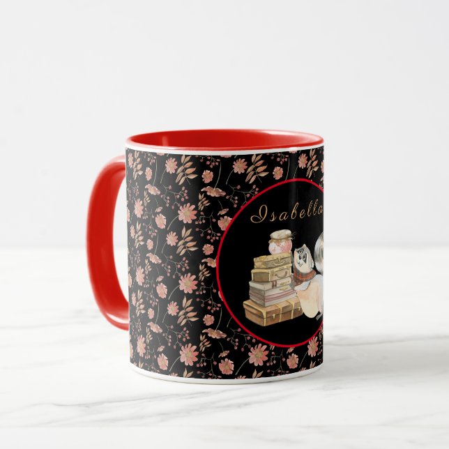 Sweet Racoon Customise Text and Colour Mug (Front Left)