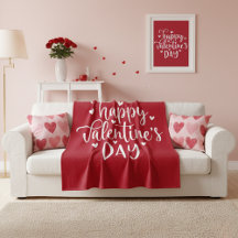 Sweet Red and White Happy Valentine's Day 